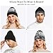 QGBYMX Winter Beanie Owl Flying White for Men Women – Fashion Design, Unisex Soft Warm Knit Hat Ski Stocking Cuffed Cap