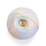 YarnArt Summer Dream Cotton Blend - 3.4 OZ, 383 yds Rainbow Multi Color Yarn for All...
