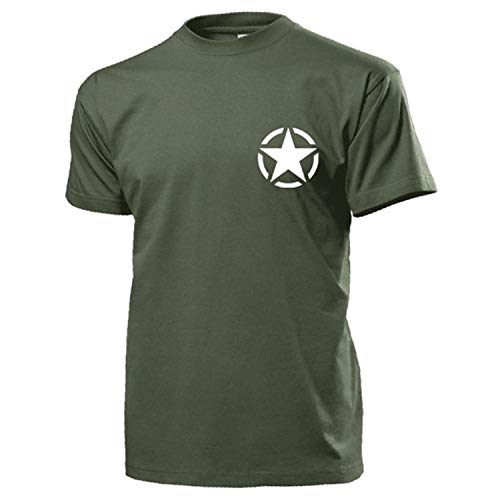 T-shirt Allied Star US Army coton premium motif Étoile USA haute définition WK 15480