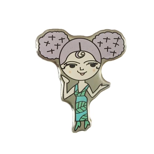 香美市 イメージキャラクター ピンバッジ ( あじさいひめ ) バッジ やなせたかし先生デザイン あじさいロード 紫陽花 モチーフ 雑貨