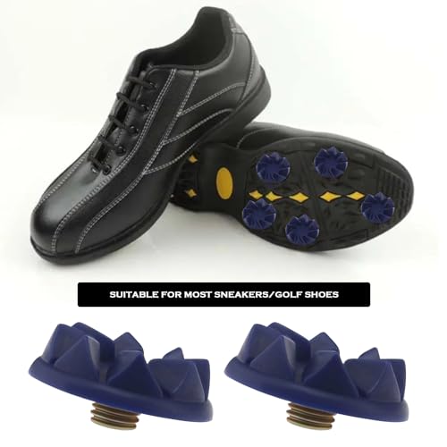 The Lord of the Tools 22PCS Screw-in Cricket Spikes with Spanner Blue Cricket Cleat Set Replacement Suitable for Most Sneakers and Balls 22 * 10mm - Thumbnail 3
