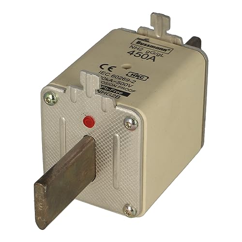 Fusible NH 450A 500V taille 2 gG Bussmann 450NHG2B pour protection de réseau électrique