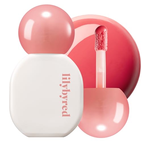 lilybyred Sugar Wrapping Tint Gloss, 0.21 oz. | Korean Glassy Lip Stain, Smooth Glaze Finish, Lightweight &amp; Non-Sticky, No-Darkening Color Stay, Ceramide-Infused Lip Care (01 Peach Syrup)