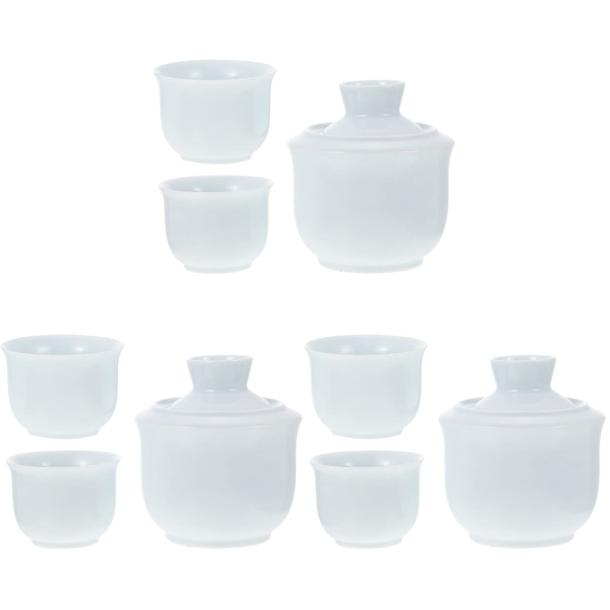 Tasse à saké traditionnelle, verres à vin en céramique, 2 ensembles de tasses en porcelaine, bouilloire de bureau en verre, chauffe-boissons chaudes et service de boissons chaudes, style japonais, ave