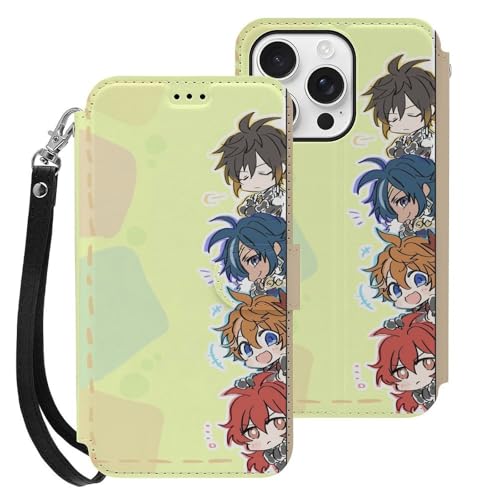 For ���_ Genshin Impact �Ή� iPhone 16pro max �X�}�[�g�t�H���P�[�X �蒠�^ ����PU���U�[ ���u���X�^���h�@�\�t�� �J�[�h�X���b�g �X�g���b�v�t�� ���z�^ �}�j���A���� �J�[�h���[ ��G�肪�悢 �}�O�l�b�g�� �|�����