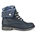 Cliffs by White Mountain Womens Duena Hiking Shoes Navy Fabric Fleece 7.5 D - Wide