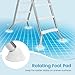 Goplus 4-Step Steel Frame Above Ground Swimming Pool Ladder for 55