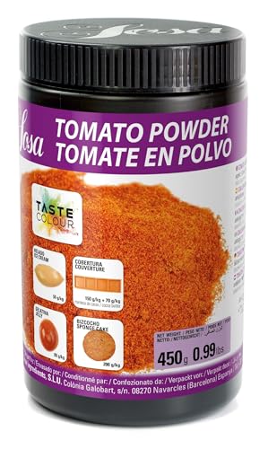 SOSA Tomate liofilizado en polvo - Taste colour Colorante e ingrediente base en preparaciones saladas - Bote 450grs - Uso alimentario