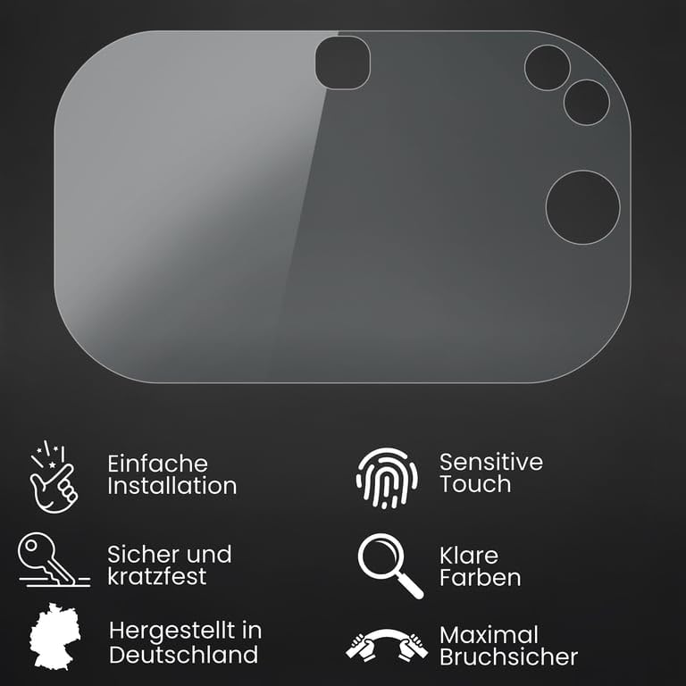 Bruni Screen Protector compatible with VTech Kidizoom Touch 5.0 Protector Film, crystal clear Protective Film (2X)