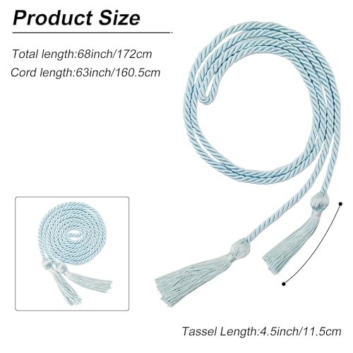 Image of GraduationMall Graduation Honor Cord 68 inch Sky Blue