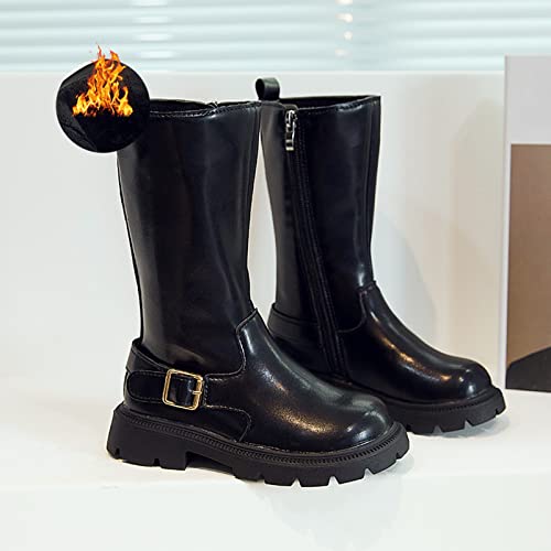 Toddler Winter Shoes Fashion Winter Children Girls Boots Thick Soles Non Slip Solid Color Girls Rains Boots2