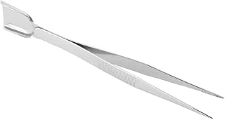 Jewelry Tweezer,Precision Tweezers Set,Bead Tweezer, Jewelry Tweezer Shovel Silver Diamond Tweezer Practical Steel with Scoop Shovel for Pick-Up Tools for Diamond Gem Beads