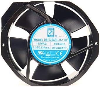 Orion Fans OA172SAPL-11-1TB | 115 VAC | 172x150x38mm | 228 CFM | 58 dBA | 28 W | 3400 RPM