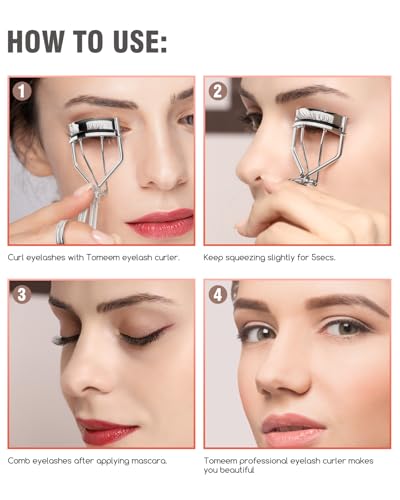 Recourbe-cils de voyage TOMEEM compact avec coussinets pour vos déplacements - 5