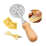 Pastry and Pasta Wheel 1.9 inch – Dough Crimper Ravioli Dumpling Pierogi Cutter – Multi-Purpose Tool for...