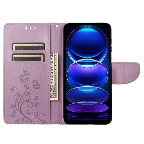 Coque Redmi Note 12 Pro 5G rabat protection intégrale violet