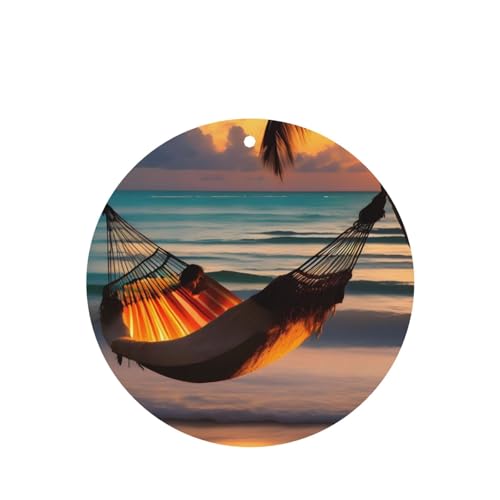Hojas aromáticas para coche Sunset beach hammock miniatura 1