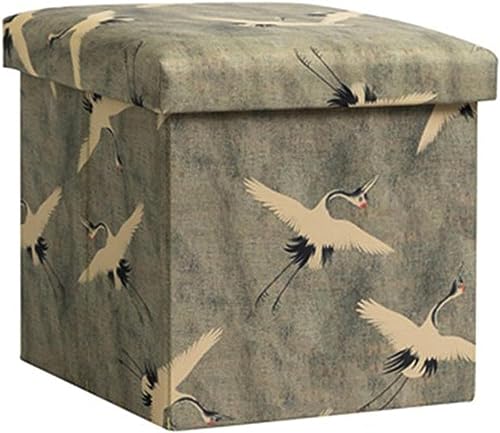 Cube rectangulaire de rangement pouf repose-pieds ottoman design épuré - 2