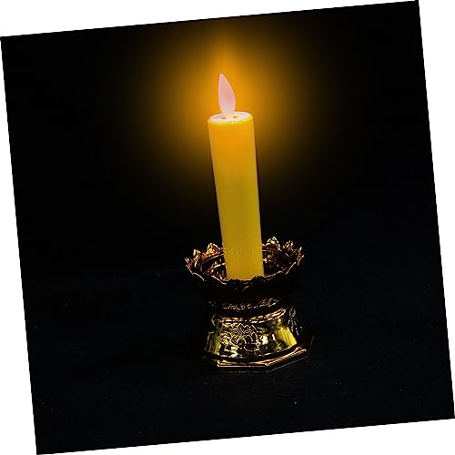 Velas LED impermeables con base estable y batería intercambiable 4