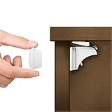 MATANA - 20 Cerraduras de Seguridad de Puertas para Niños Magnéticas Invisibles con 4 Llaves