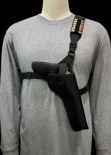 Cebeci Arms Right Hand Cordura Nylon Chest Holster with Extra Ammo Loops for 7.5