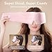 100% Natural Silk Eye Mask for Women Men, Soft Pressureless Cooling Blackout Eye Covers for Sleeping, Large Size Sleep Mask fits All Heads Adjustable, Lotus Pink