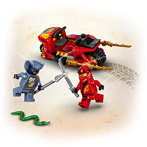 NINJAGO La Moto di Kai, Giocattoli per Bambini di 4 Anni con Minifigure del Ninja e del Serpente Guerriero Rattla, 71734 - Lego - Immagine 2