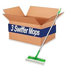 Swiffer Professional Duster Regular Sweeper Mop, 10-Inch Wide Floor Duster, Commercial Use on Hardwood, Tile or for Hand Dusting Pack of 3
