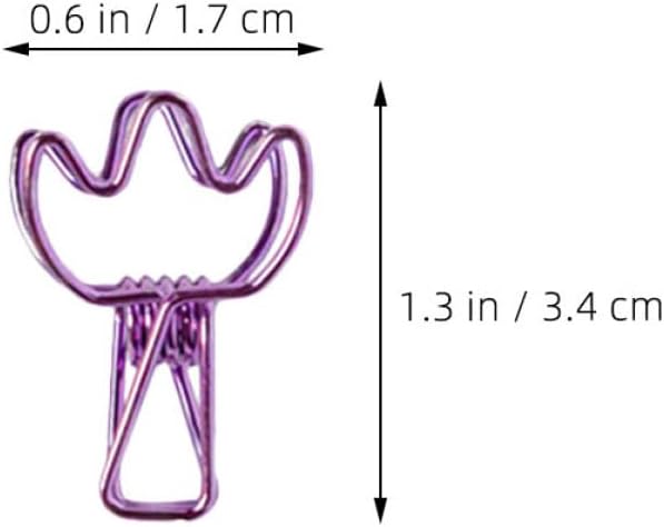 TIDTALEO 12pcs Colorful Metal Binder Clips Small Novelty Paper Clamps with Heart, Cat, Star, Bear Shapes for Office Document Organization and School Supplies image 2