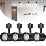 ALAMPEVER 4-Pack Dimmable LED Track Lighting Heads for Juno Track, 12W (75W Equivalent), 800LM, CRI9