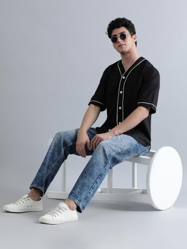 Image of BENE KLEED Men Solid Shaded Relaxed FIT 100% Cotton Jeans