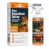 KinderPet® Eco Fox Repellent Stop Foxes in Garden Anti Fox Fouling Spray Fox Deterrent Stop Fouling Digging Scratching Natural Humane Citrus Spray 500ml