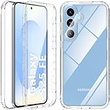 【Protection du corps entier】Coque pour Samsung S25 FE elle dispose d'un cadre de protection intérieur renforcé de haute qualité et d'une couche extérieure en silicone TPU avec des bords suffisamment surélevés pour soulever l'écran et l'appareil photo d'une surface plane afin de protéger l'écran avant et l'appareil photo arrière contre les éclats ou les fissures. Ddes boîtiers avant et arrière offrent une protection à 360° contre les chocs pour protéger votre des chutes et des rayures.