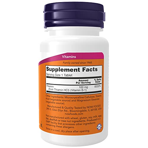 NOW-Supplements-Vitamin-B-1-100-mg-Energy-Production-Nervous-System-Health-100-Tablets