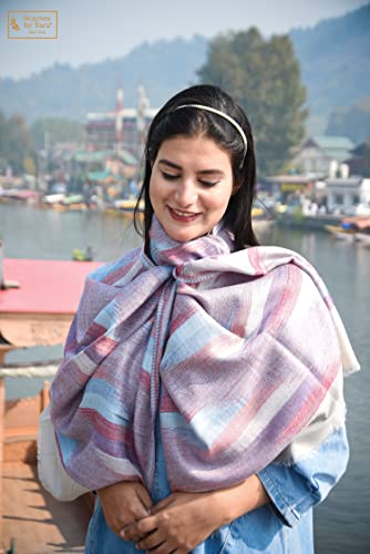 Woolen Scarf with zigzag Prints For Women Exquisite Unique Summer/Spring Collection Lightweight Soft Scarf Shawl Wrap.4