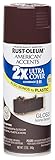 Rust Oleum 280697 American Accents Ultra Cover 2X Spray Paint, Gloss Kona Brown, 12-Ounce