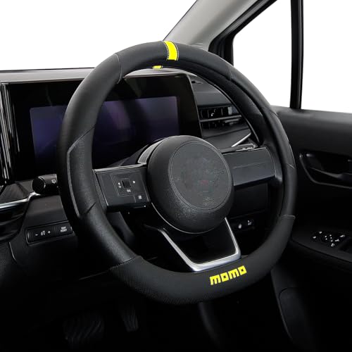 MOMO TRACK トラック D型 ハンドルカバー イエロー