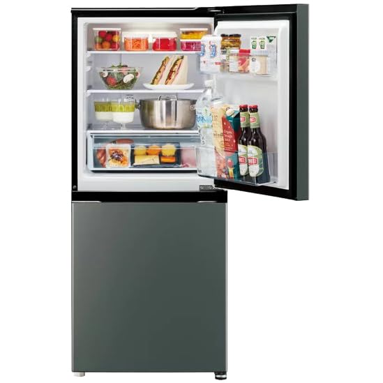 Amazon | 冷凍冷蔵庫 右開き 2ドア 170L ダークシルバー AQR-17R-DS