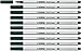 Produktbild Premium-Filzstift mit Pinselspitze für variable Strichstärken - STABILO Pen 68 brush - 10er Pack - grünerde