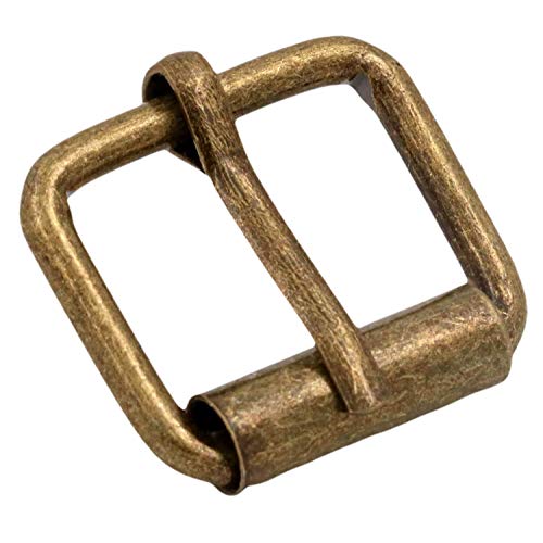 Generic Metal Bronze Rectangle Buckle 0.8" X 0.6" Inside Size Needle Bar Strap Keeper Pack Of 20 #TOP1