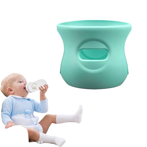 Image of ZHOSXRC Silicone Sleeves for Avent Glass Bottles,for Avent Glass Bottle Sleeve,Anti Breakage Baby Bottle Holder,Shatter Proof Natural Silicone Bottle Sleeve for Avent Glass Baby Bottles (Green 120ML)