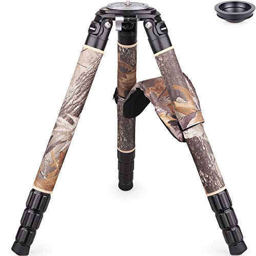 Image of INNOREL RT90CM Carbon Fiber Bowl Tripod - Heavy Duty With 75mm Bowl, 40mm Leg Tube, Ultra Stable Professional Camera Tripod, Max Load 88lb /40kg, Camouflage Sleeve