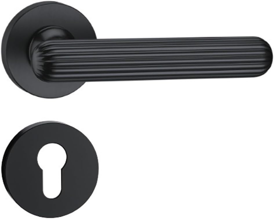 Indoor Wooden Door Handle Split Lock Bedroom Handle zinc Alloy Silent American Home Room Door Lock(D15 1130 PVD)