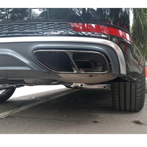 Cache-embout de silencieux d'échappement pour Audi A4 B9 2019 gris - 2