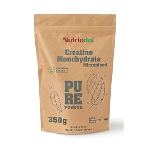Creatine Monohydrate Powder | Selected Premium Micronised Quality | Pre-Workout & Post-Workout Supplement for Muscle Performance & Recovery. (Unflavoured 350g)