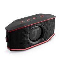 Teufel ROCKSTER GO 2 Bluetooth Speaker - Tragbarer Lautsprecher für draußen, mit Langer Akkulaufzeit (28 h), Wasserdicht IP67, Wireless Musikstreaming, USB Soundcard, Outdoor - schwarz/rot – Ansicht 2