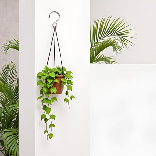 YIEUR 200 Stück S Form Mini Haken Edelstal Drehbare，25mm S Haken Kugelaufhänger S Haken Vorhanghaken Stabile Clips zum Aufhängen für Kristall Perlen Vorhang Gardinen Windspiele Blumentöpfe