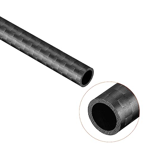 sourcing map 2Stk.Carbonfaser Rundrohr 8x6x330mm 3K Rolle gewickelte Mattoberfläche für RC-Flugzeug Quadcopter