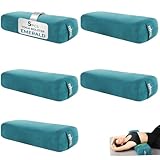 Yes4All Set of 5 Triple-Layer Sponge Yoga Bolster Pillow for Restorative Meditation - Versatile Yoga Support Pillow, Balance & Poses Modification