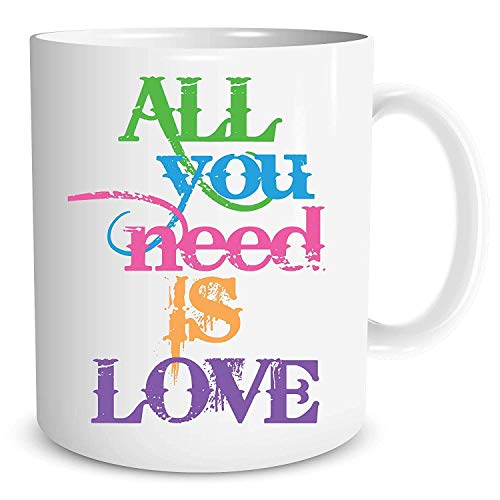 NA Tout ce Dont Vous Avez Besoin est la Tasse d’amour Le Cadeau de Tasse de Bureau de Travail d’anniversaire des Beatles - Les Beatles, Paul McCartney, John Lennon, RIngo Starr, George Harrison NA Tout ce Dont Vous Avez Besoin est la Tasse d'amour Le Cadeau de Tasse de Bureau de Travail d'anniversaire des Beatles